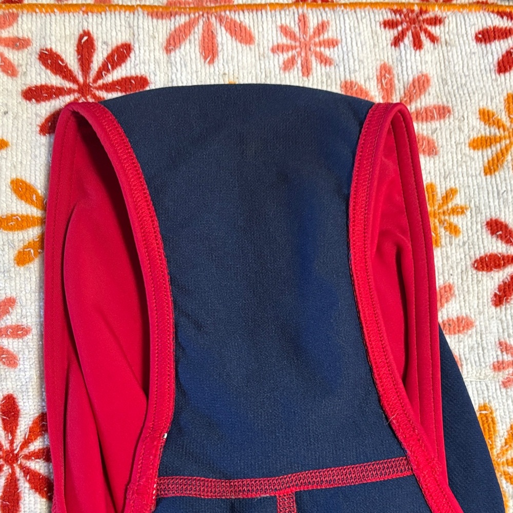 Red One Piece Lifeguard Swimsuit (Non-padded bust) **see note on size** - Picture 3 of 3